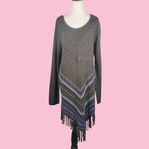 Soft Surroundings XL Foley‎ Fringe Pullover Sweater